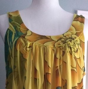 Caren Sport Floral Print Tank Top